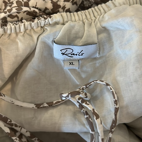 Rails Leni Dress in Brown & White Floral - Size XL - Picture 16 of 16